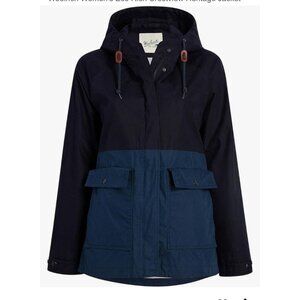 Woolrich Womens Medium Eco Rich Crestview Heritage Jacket W/ Hood Navy Blue